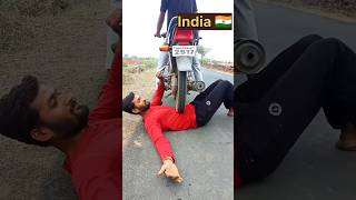 😱 बाइक चला दी ऊपर India 🇮🇳 vs Pakistan 🇵🇰 vs China 🇨🇳 challenge video #shorts #viral #strongman