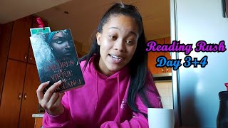 A Mini-book haul and very little reading ||Reading Rush Vlog |Day 3+4