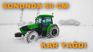 50 CM KAR YAĞDI !! DEUTZ FAHR KARDA NASIL !!! RESMEN HULK