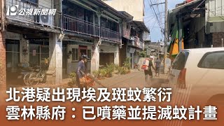 北港疑出現埃及斑蚊繁衍 雲林縣府：已噴藥並提滅蚊計畫｜20241016 公視中晝新聞