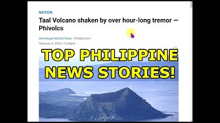 TOP PHILIPPINE NEWS!  TAAL VOLCANO EARTHQUAKES, SCAM BUST, MUCH MORE