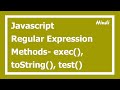 87.  JavaScript regular expression methods in Hindi | Regex tutorial in Hindi