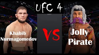 Khabib Nurmagomedov vs. Jolly pirate - EA SPORTS UFC 4 - CPU vs CPU