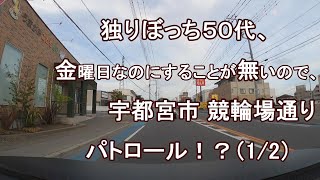 独りぼっち５０代、金曜日なのにすることが無いので、宇都宮市 競輪場通り パトロール！？(1/2)