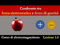 Forza elettrostatica e gravitazionale - Analogie e differenze