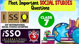 Social Studies Olympiad Questions and Answers Class 7| ISSO Olympiad important questions for grade 7