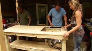 How to Build a Work Table - DIY Network