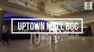 UPTOWNMALL BGC During Typhoon Kristine in Philippines | Walk Tour | ASMR I NO TALK