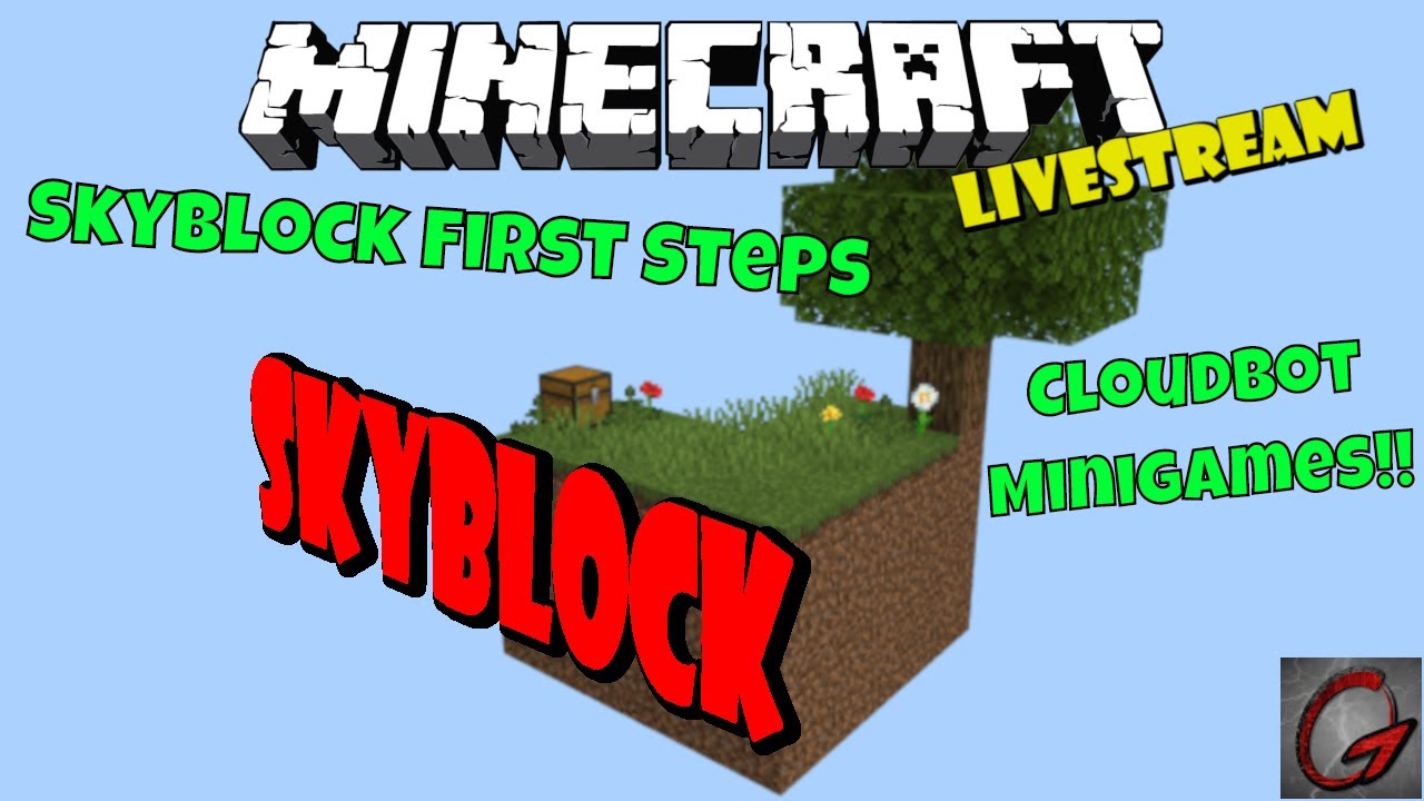 Minecraft Skyblock Livestream With Cloudbot Windows 10 Edition 1