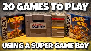 20 Games To Play Using the Super Game Boy