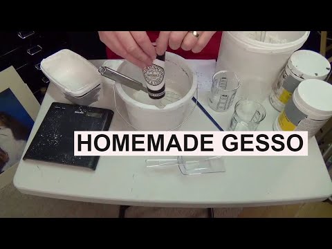 SAVE MONEY, HOMEMADE GESSO, Acrylic painting for beginners,clive5art SAVE MONEY, HOMEMADE GESSO, Acrylic painting for beginners,clive5art