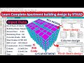 Learn Complete Apartment Building design by STAAD Pro | Civil Engineering | Online | Building design