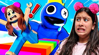 Escapamos do Azul Babão e seus amigos - Escape Rainbow Friends Obby