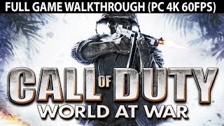 Call of Duty World at War FULL Game Walkthrough - No Commentary (PC 4K 60FPS)