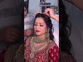 trying to adjust the weight of earing of our bride neha youtubeshorts shorts bridalmakeupshorts