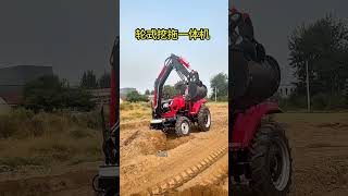 Wheeled excavator and tractor #This tractor is so amazing #Engineering part 71