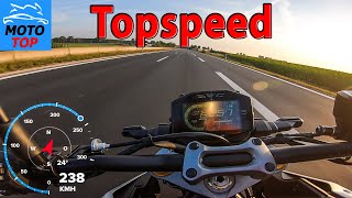 Suzuki GSX-S1000 (2024) - TOPSPEED on AUTOBAHN - GPS 240 km/h