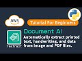 Getting Started With AWS Document AI Textract API In Python | AWS Cloud Tutorial
