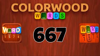 COLORWOOD WORDS Cryptogram level 667