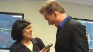 Mara Davis talks with Conan O'Brien