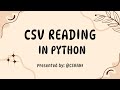 👉 Install CSV Module & Read CSV Files in Python | Step-by-Step Python CSV Tutorial