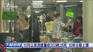 10月以來流感重症202例、26死 10年仝期上濟 | 公視台語台 | 20241112