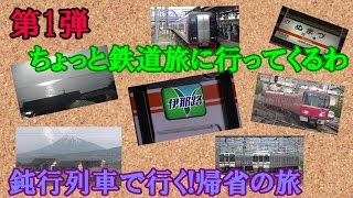 【第1弾】ちょっと鉄道旅に行ってくるわ~鈍行列車で行く！帰省の旅~【ゆっくり実況】