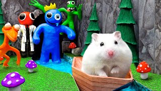 Hamsterious Got Hunted By All Monsters In RAINBOW FRIENDS MAZE