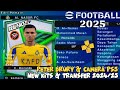 Rilis!Efootball PES 2025 PPSSPP New Update Kits & Transfer 24/25 Real Face Ps5 Camera Peter drury HD