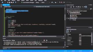 Visual C++ Programming (Basic Calculator)