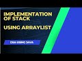 How To Implement Stack Using ArrayList In Java || #codechef # viral #java 🤩😎.