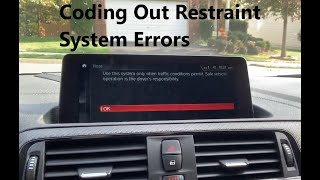 Coding out restraint system errors in modern BMWs (aftermarket seats install)