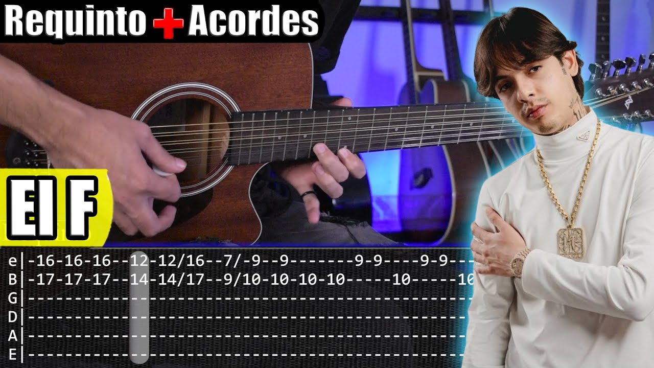 El F Natanael Cano X Junior H Requinto Acordes Tabs Tutorial