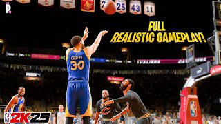 '15 -'16 Warriors vs Cavs! NBA 2K25 Full REALISTIC Gameplay!