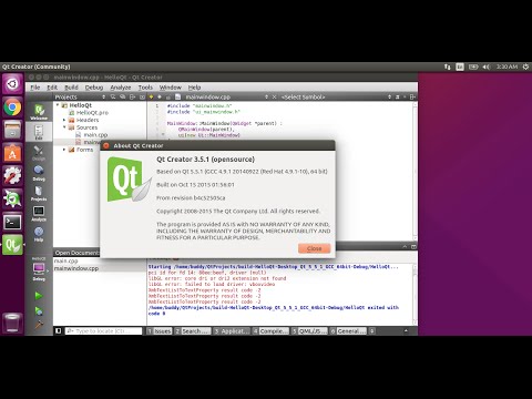 Install Qt/QtCreator on Ubuntu 15.10 Install Qt/QtCreator on Ubuntu 15.10