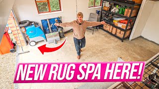 Huge Upgrade! My New Rug Cleaning Space! 🏠