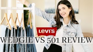 WATCH THIS BEFORE BUYING LEVIS! Levis Wedgie Vs 501 Review! LEVIS JEANS ON A *PETITE BODY TYPE*