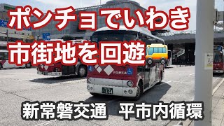 【いわき市街地のコミュニティバス🚌】新常磐交通の平市内循環に乗車。　日野ポンチョ