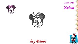 How To Draw Minnie Mouse Step By Step | Minnie Mouse