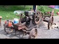 1919 5HP HIT & MISS ENGINE RUNNING A SAW