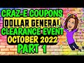 🤑PART 1🤑DOLLAR GENERAL CLEARANCE EVENT🤑OCT 7TH-9TH🤑EXTREME COUPONING🤑