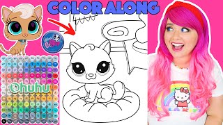 Color Littlest Pet Shop Cat With Me | COLOR ALONG WITH KIMMI