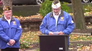 November 11, 2024 Veterans Day Ceremony, Village of Webster