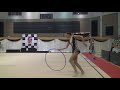 ejla besic hoop krg arabesque bih juniors level b arad trophy rhythmic 20 october 2018