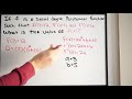 second degree polynomial function find f 2 calculus derivatives