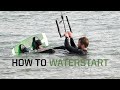 How to waterstart kitesurfing