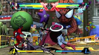 Requested ULTIMATE MARVEL VS. CAPCOM 3 Trish/She-Hulk/Jill Valentine Arcade Gameplay