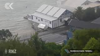 Nelson's Boathouse damaged during storm surge