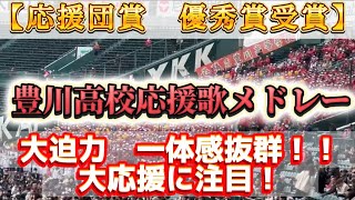 【応援団賞　優秀賞受賞】豊川高校応援歌メドレー📣一体感のある大迫力の応援に注目✨【2024.3.19選抜vs阿南光】#高校野球 #甲子園 #第96回選抜高等学校野球大会 #応援歌