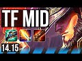 TWISTED FATE vs LUX (MID) | 1100+ games, Godlike | VN Master | 14.15